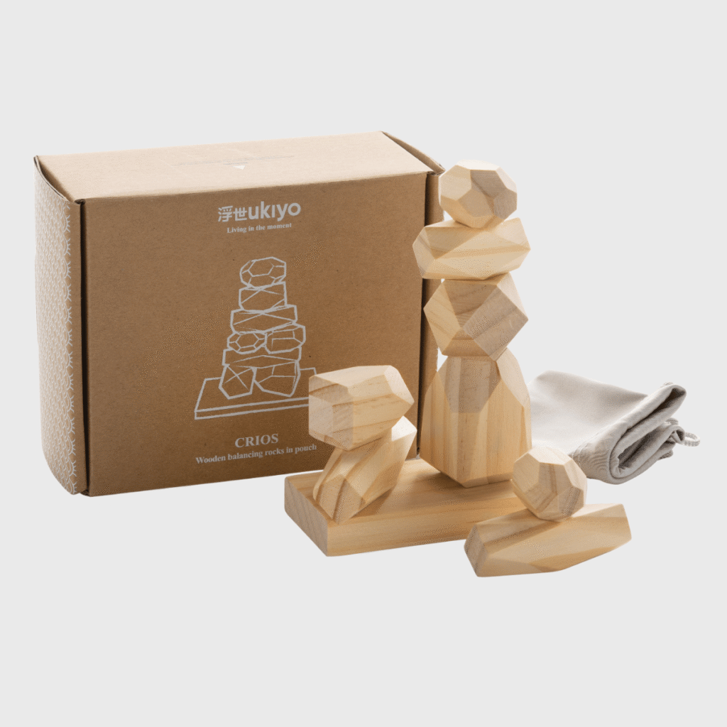 Pierres d'équilibre en bois FSC — Ukiyo