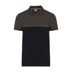 Polo bicolore manches courtes 220 g/m² — WK. DESIGNED TO WORK WK210 - Black / Dark Grey