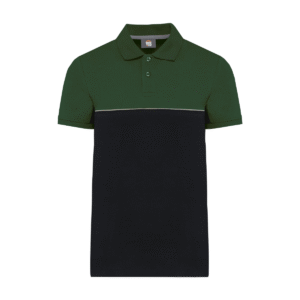 Polo bicolore manches courtes 220 g/m² — WK. DESIGNED TO WORK WK210 - Black / Forest Green