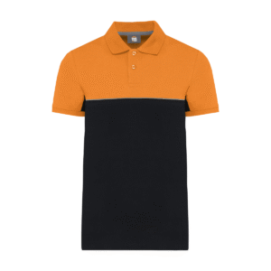 Polo bicolore manches courtes 220 g/m² — WK. DESIGNED TO WORK WK210 - Black / Orange