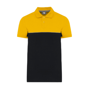 Polo bicolore manches courtes 220 g/m² — WK. DESIGNED TO WORK WK210 - Black / Yellow
