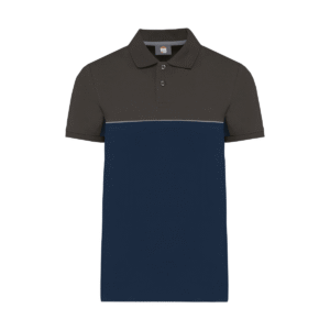 Polo bicolore manches courtes 220 g/m² — WK. DESIGNED TO WORK WK210 - Navy / Dark Grey