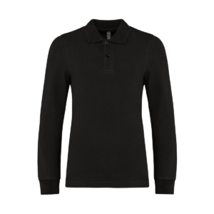 Polo manches longues enfant coton 180 g/m² — Kariban K269 - Black