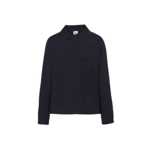 Polo enfant manches longues coton peigné 210 g/m² — JHK JK215K - Navy