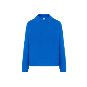 Polo enfant manches longues coton peigné 210 g/m² — JHK JK215K - Royal Blue