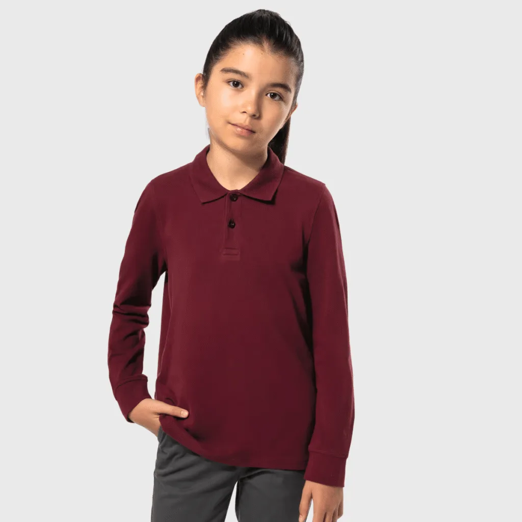 Polo manches longues enfant coton 180 g/m² — Kariban K269