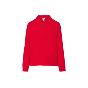 Polo enfant manches longues coton peigné 210 g/m² — JHK JK215K - Red