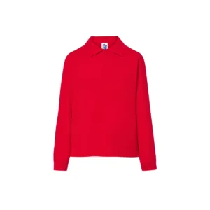 Polo enfant manches longues coton peigné 210 g/m² — JHK JK215K - Red
