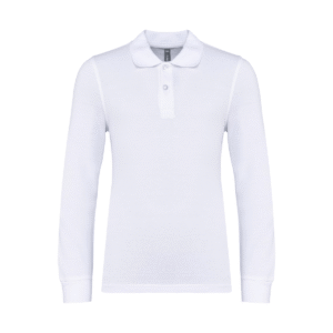 Polo manches longues enfant coton 180 g/m² — Kariban K269 - White