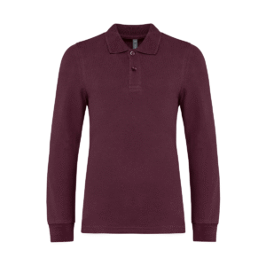 Polo manches longues enfant coton 180 g/m² — Kariban K269 - Wine