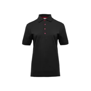 Polo femme piqué boutons contrastés 210 g/m² — Pen Duick BM101 - Black/Red