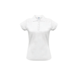 Polo femme cintré coton peigné 200 g/m² — JHK JK211 - White