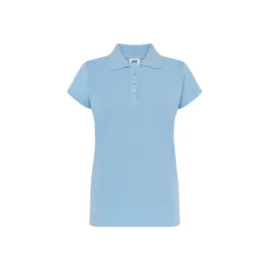 Polo femme cintré coton peigné 200 g/m² — JHK JK211 - Sky Blue