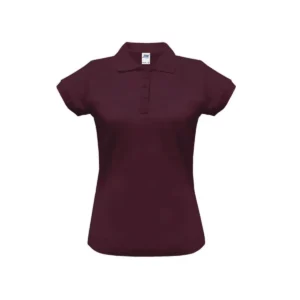 Polo femme cintré coton peigné 200 g/m² — JHK JK211 - Burgundy