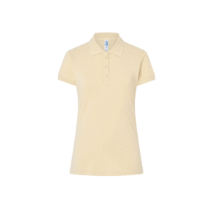 Polo femme cintré coton peigné 200 g/m² — JHK JK211 - Butter Cream