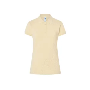 Polo femme cintré coton peigné 200 g/m² — JHK JK211 - Butter Cream