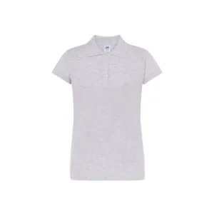 Polo femme cintré coton peigné 200 g/m² — JHK JK211 - Ash Grey