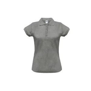 Polo femme cintré coton peigné 200 g/m² — JHK JK211 - Grey Melange
