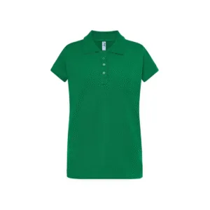 Polo femme cintré coton peigné 200 g/m² — JHK JK211 - Kelly Green
