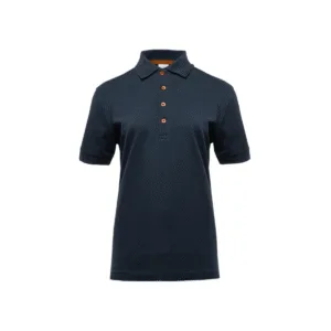 Polo femme piqué boutons contrastés 210 g/m² — Pen Duick BM101 - Navy/Orange