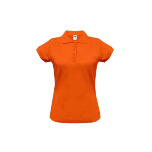 Polo femme cintré coton peigné 200 g/m² — JHK JK211 - Orange