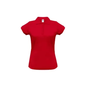 Polo femme cintré coton peigné 200 g/m² — JHK JK211 - Red