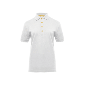 Polo femme piqué boutons contrastés 210 g/m² — Pen Duick BM101 - White/Gold