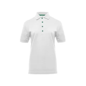 Polo femme piqué boutons contrastés 210 g/m² — Pen Duick BM101 - White/Kelly Green
