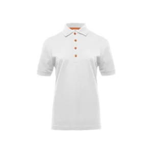Polo femme piqué boutons contrastés 210 g/m² — Pen Duick BM101 - White/Orange