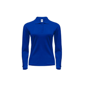 Polo femme manches longues coton peigné 200 g/m² — JHK JK216 - Royal Blue