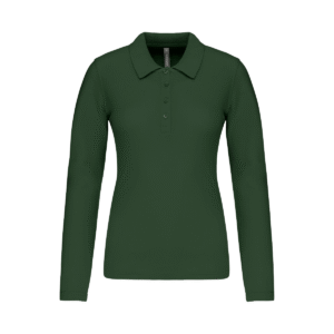Polo cintré femme manches longues 180 g/m² — Kariban K257 - Forest Green