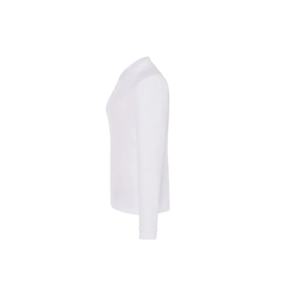 Polo femme manches longues coton peigné 200 g/m² — JHK JK216 - vue 1