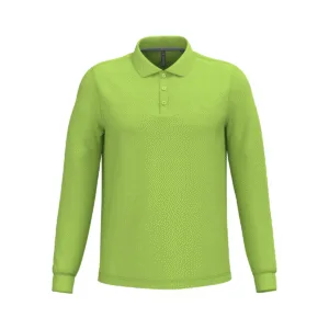 Polo manches longues homme coton 220 g/m² — Kariban K243 - Lime