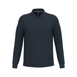 Polo manches longues homme coton 220 g/m² — Kariban K243 - Navy