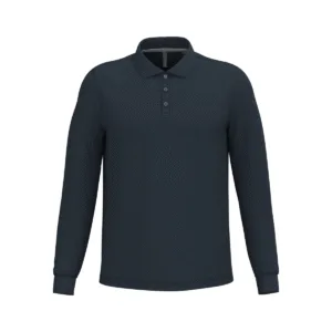 Polo manches longues homme coton 220 g/m² — Kariban K243 - Navy