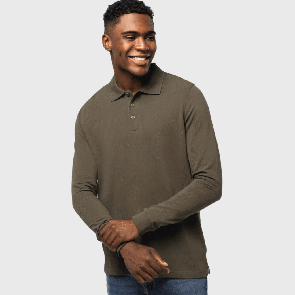 Polo manches longues homme coton 220 g/m² — Kariban K243