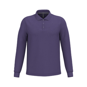 Polo manches longues homme coton 220 g/m² — Kariban K243 - Purple