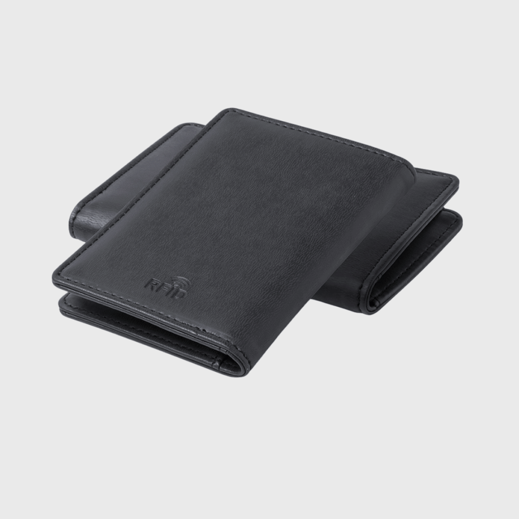 Porte-cartes cuir PU 8 compartiments, protection RFID