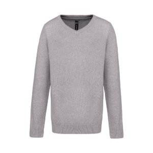 Pull col V enfant coton/acrylique 290 g/m² — Kariban K9109 - Grey Melange