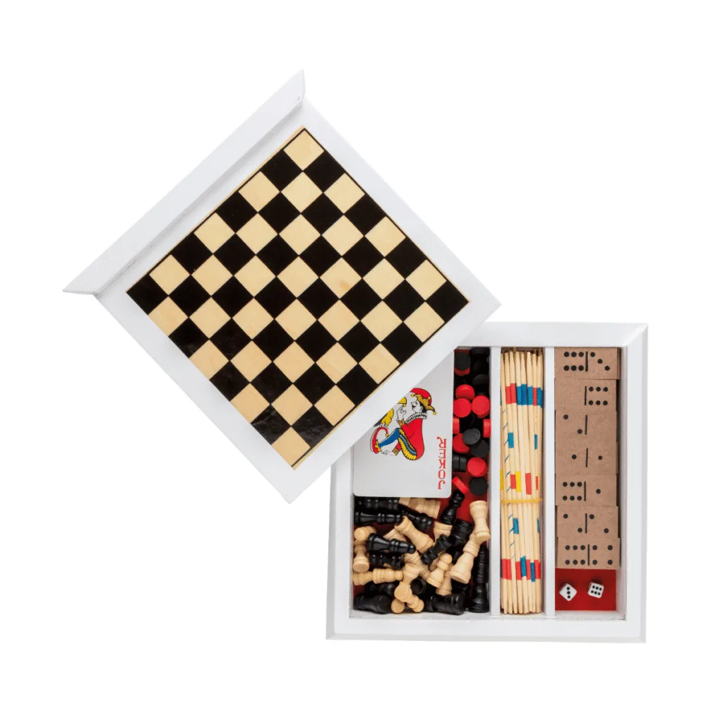 Coffret 5 jeux en bois FSC — XD Collection - vue 1