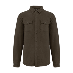 Surchemise polaire doublée sherpa homme 360 g/m² — Kariban K582 - Dark Khaki / Storm Grey