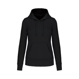 Sweat à capuche femme coton bio 280 g/m² — Kariban K4028 - Black