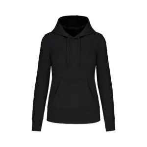 Sweat à capuche femme coton bio 280 g/m² — Kariban K4028 - Black