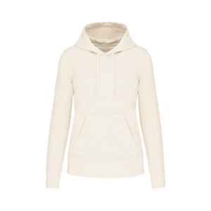 Sweat à capuche femme coton bio 280 g/m² — Kariban K4028 - Coconut Milk