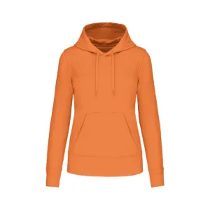 Sweat à capuche femme coton bio 280 g/m² — Kariban K4028 - Light Orange