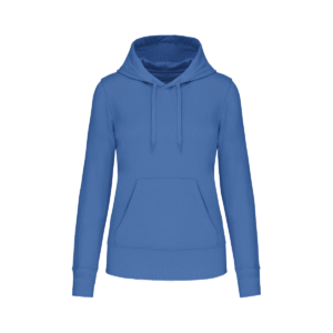 Sweat à capuche femme coton bio 280 g/m² — Kariban K4028 - Light Royal Blue