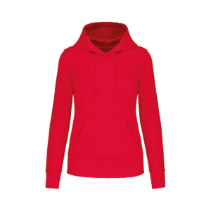 Sweat à capuche femme coton bio 280 g/m² — Kariban K4028 - Red