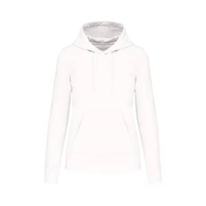 Sweat à capuche femme coton bio 280 g/m² — Kariban K4028 - White