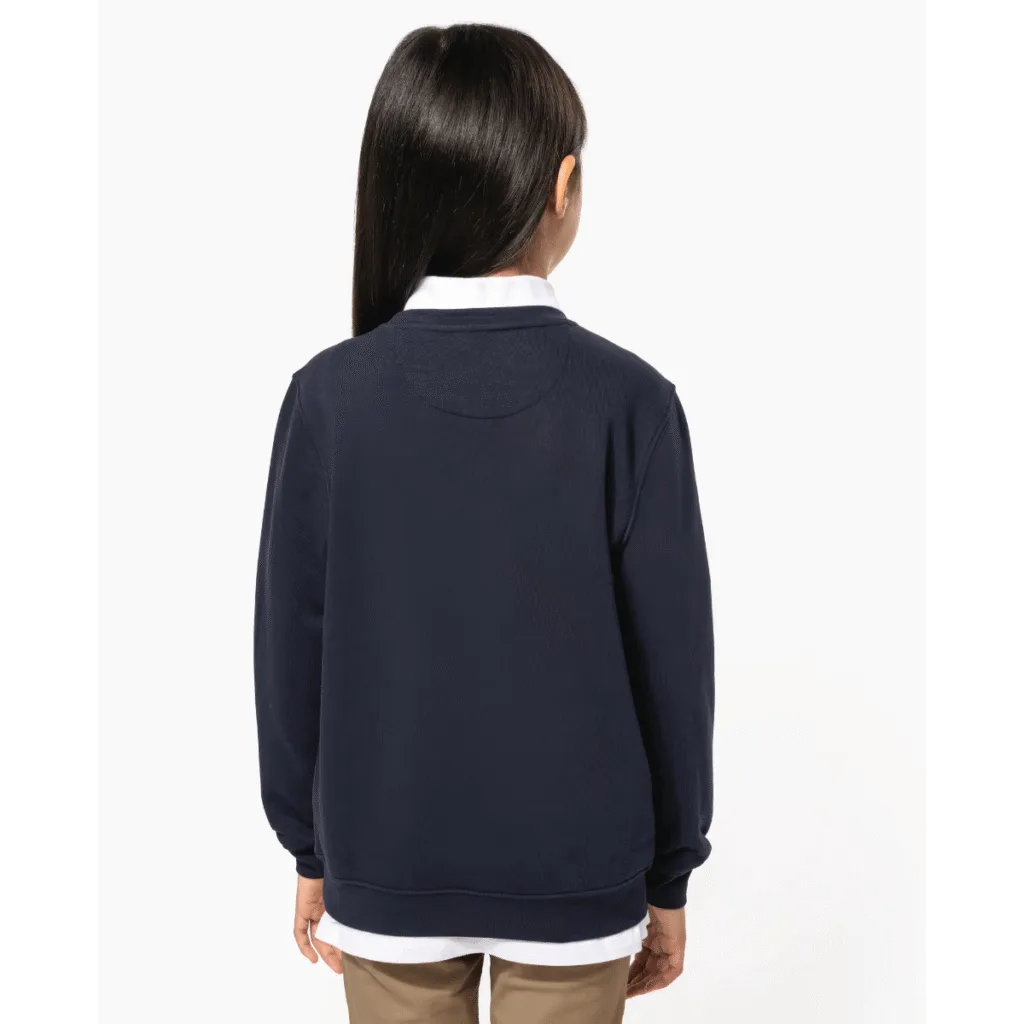 Sweat col rond enfant coton 280 g/m² — Kariban K4038 - vue 1