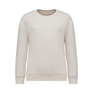 Sweat-shirt col rond oversize enfant coton bio 300 g/m² — Native Spirit NS437 - Ivory